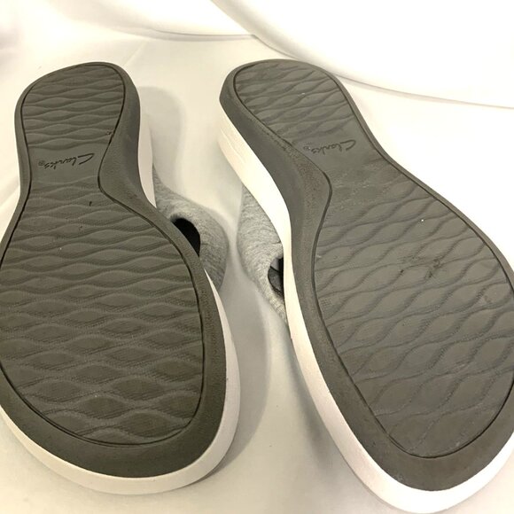 Clarks Cloudsteppers Arla Gilson Thong Flip Flop Gray Women's Size 8M - Picture 3 of 4